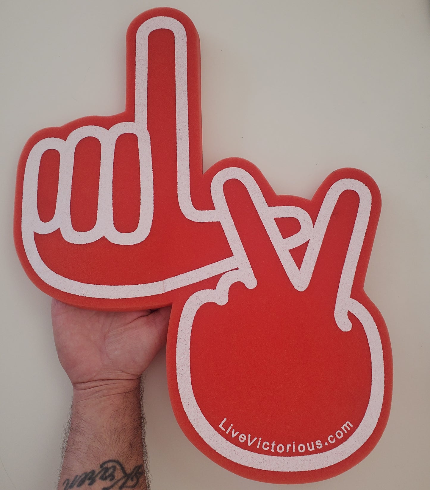 Red LV Foam Stadium Hands