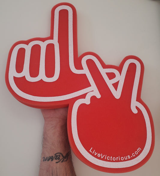 Red LV Foam Stadium Hands